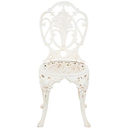 Design Toscano Villa Ravello Rose Garden Cast Iron Bistro Chair: Each SP3464